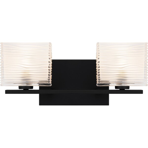 Quoizel Westcap Bath Fixture 2 Lights Matte Black WCP8602MBK - main